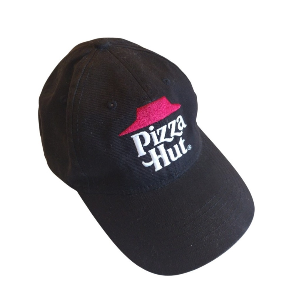 Pizza Hut Hat Gray Black Red Adjustable Employee‎ Uniform Embroidery Logo